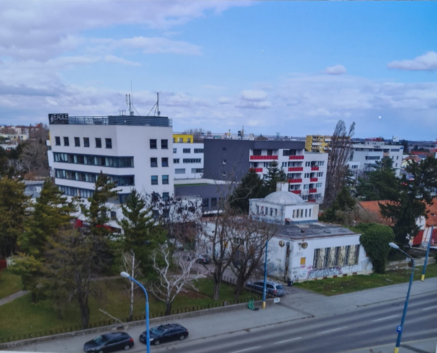 Prievozská radnica dnes, pohľad z výšky
